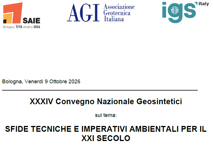 XXXIV Convegno Nazionale sui Geosintetici